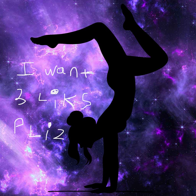 a woman doing a handstand