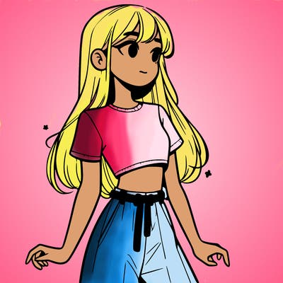 girl in a cute crop top