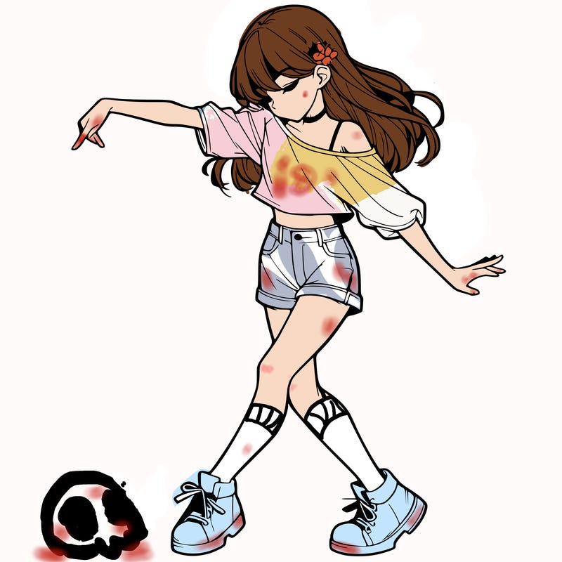realistic girl danceing