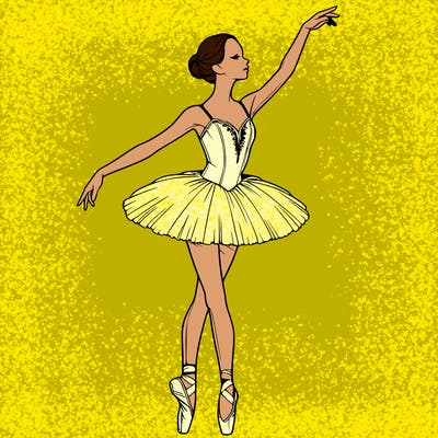 realistic ballerina