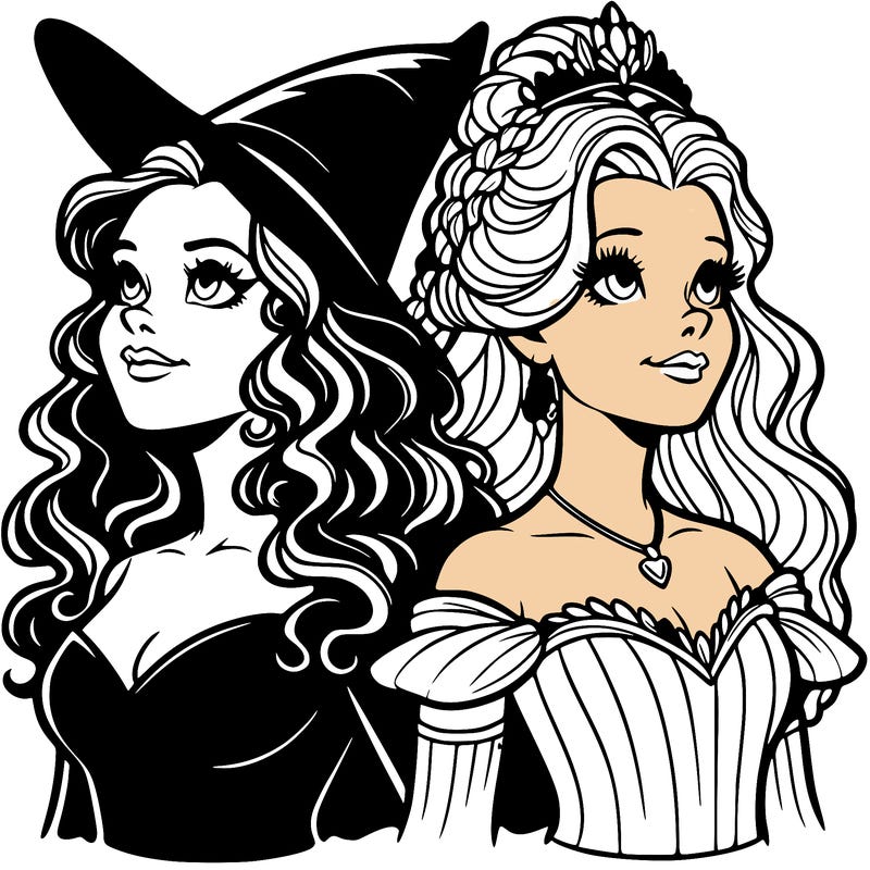 'elphaba and glinda (realistic)