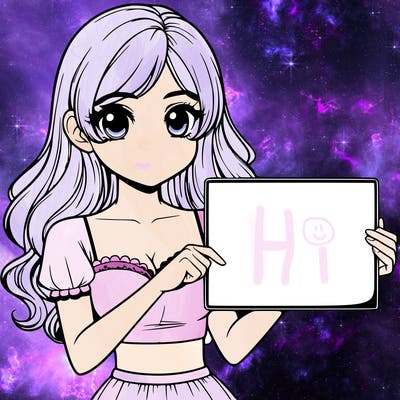 realistic pretty girl holding blank sign