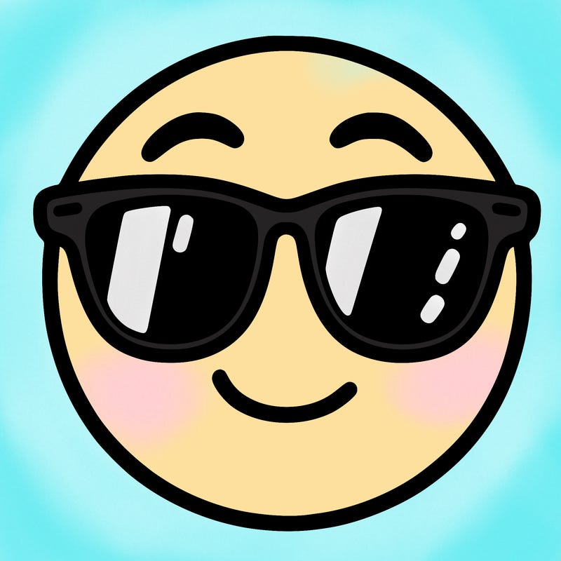 emoji with sunglasses