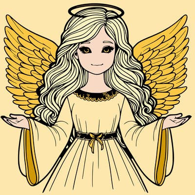 angel realistic girl