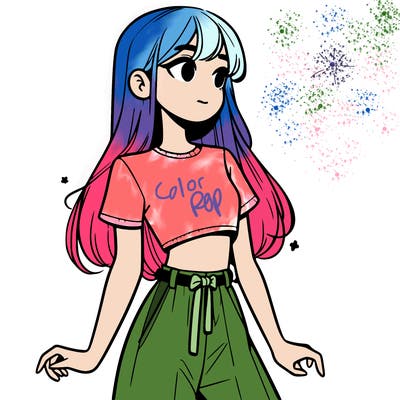 girl in a cute crop top