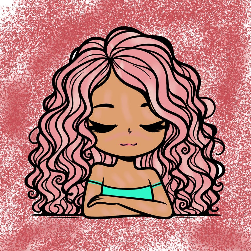 𝓻𝓮𝓪𝓵𝓲𝓼𝓽𝓲𝓬 𝓰𝓲𝓻𝓵 𝔀𝓲𝓽𝓱 𝓬𝓾𝓻𝓵𝔂 𝓹𝓾𝓽 𝓭𝓸𝔀𝓷 𝓱𝓪𝓲𝓻