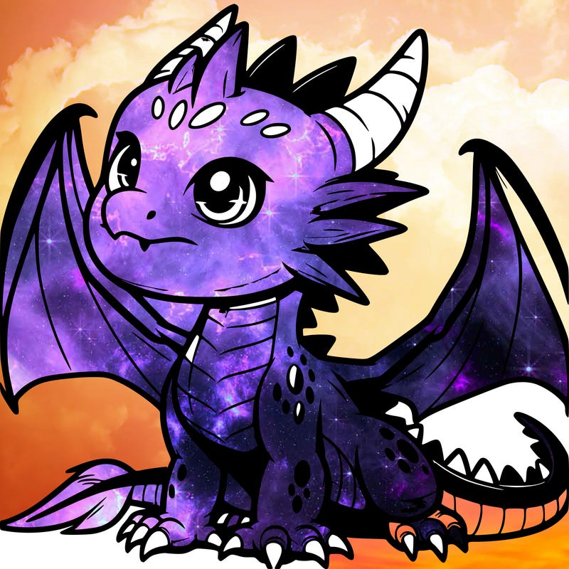 fierce baby night dragon