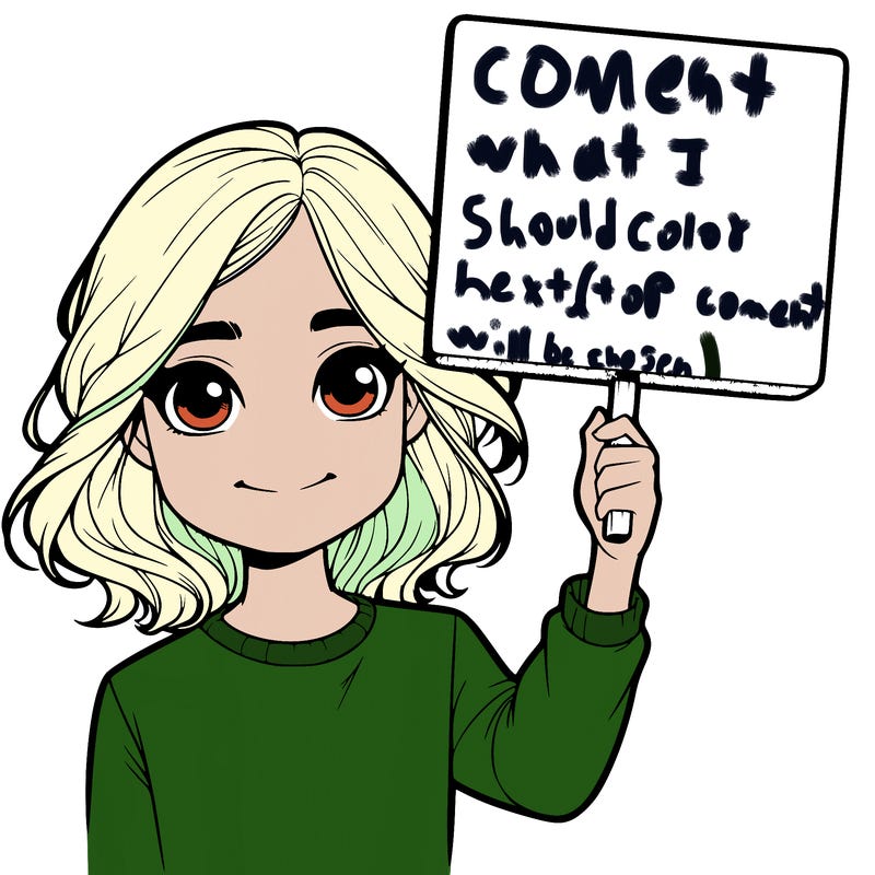 realistic girl holding up a sign