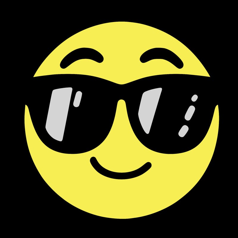 emoji with sunglasses