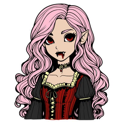 realistic vampire girl