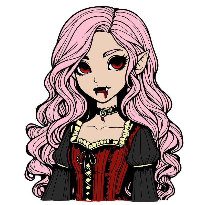 realistic vampire girl