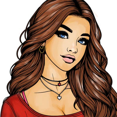 detailed realistic girl