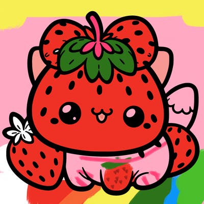 strawberry cat