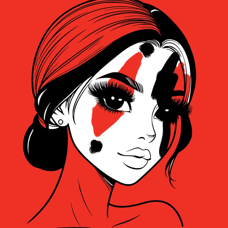 realistic girl with lashes