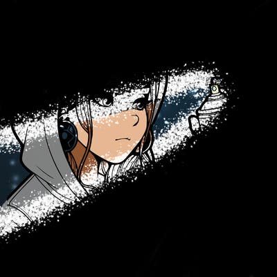 a realistic girl, spray painting