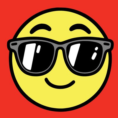 emoji with sunglasses