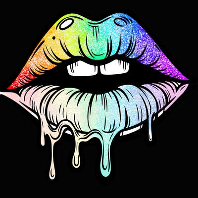 lips that look realistic and drip