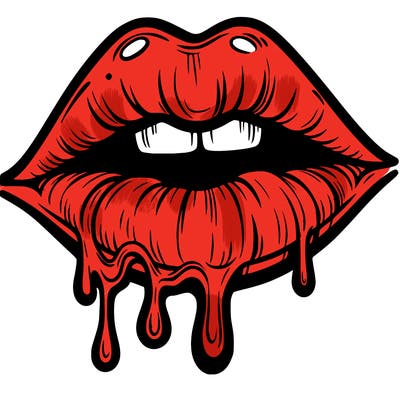 lips that look realistic and drip