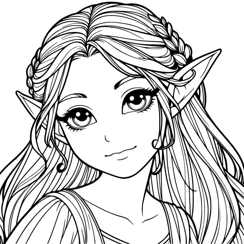 elf girl realistic