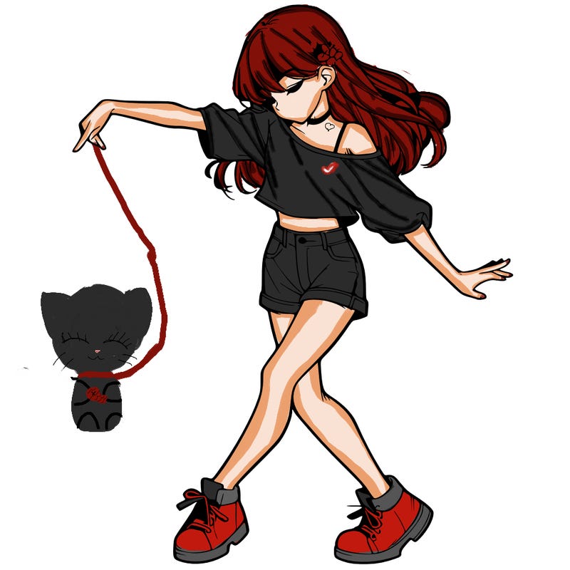 realistic girl danceing