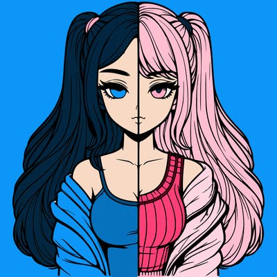 realistic girl split