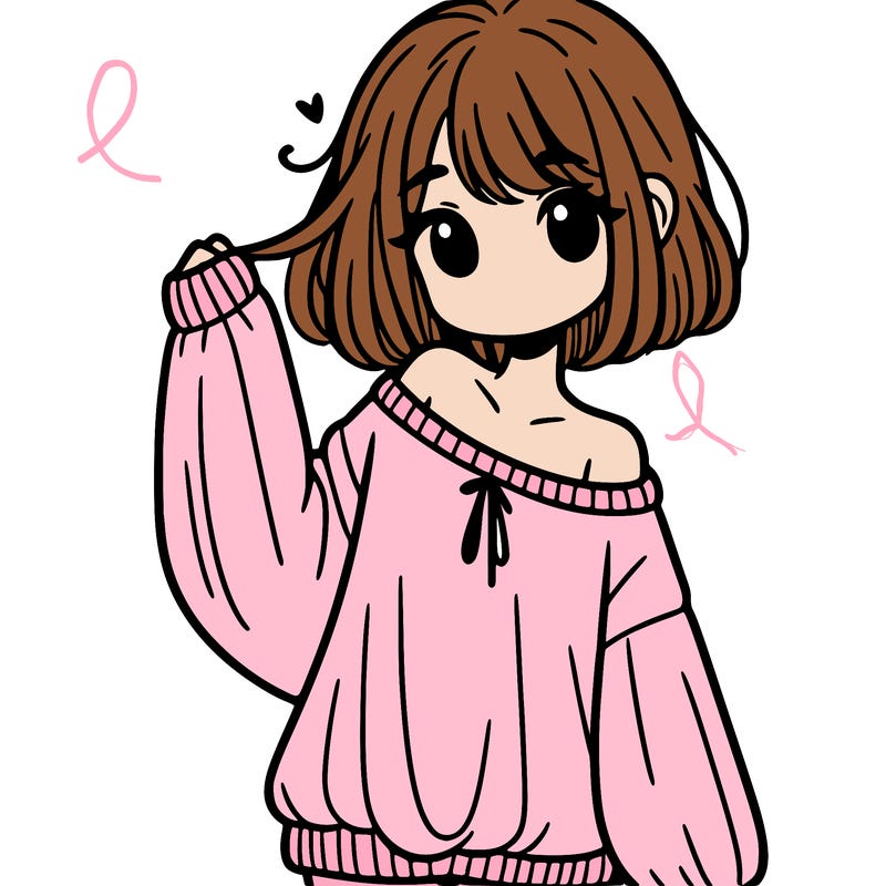 girl in baggy sweater hanging off her shoulder
