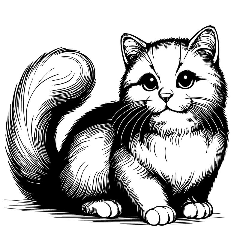 realistic cat pencil sketch