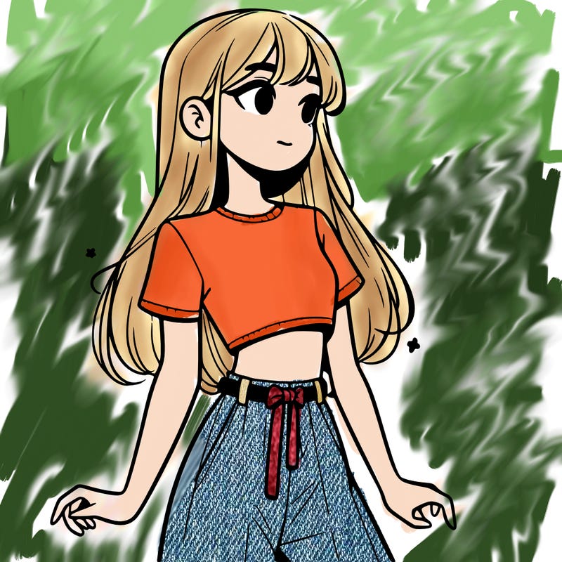 girl in a cute crop top