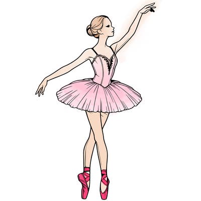 realistic ballerina