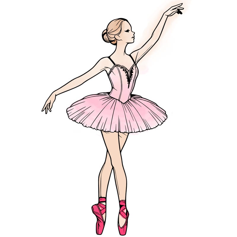 realistic ballerina