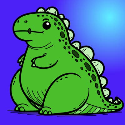 fat dinosaur