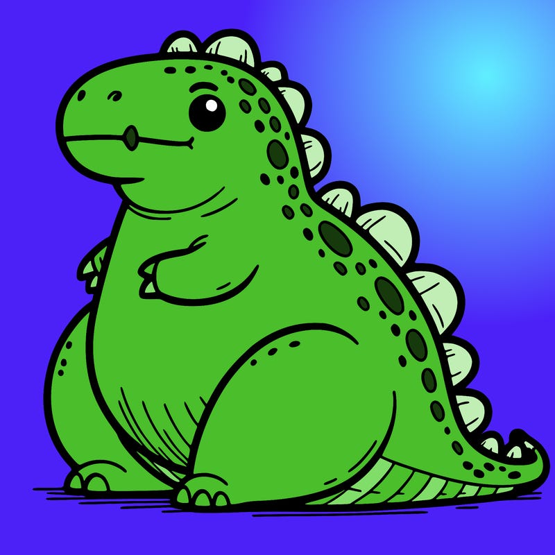 fat dinosaur