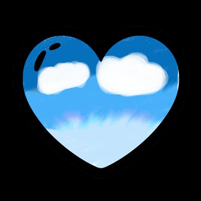a blank heart