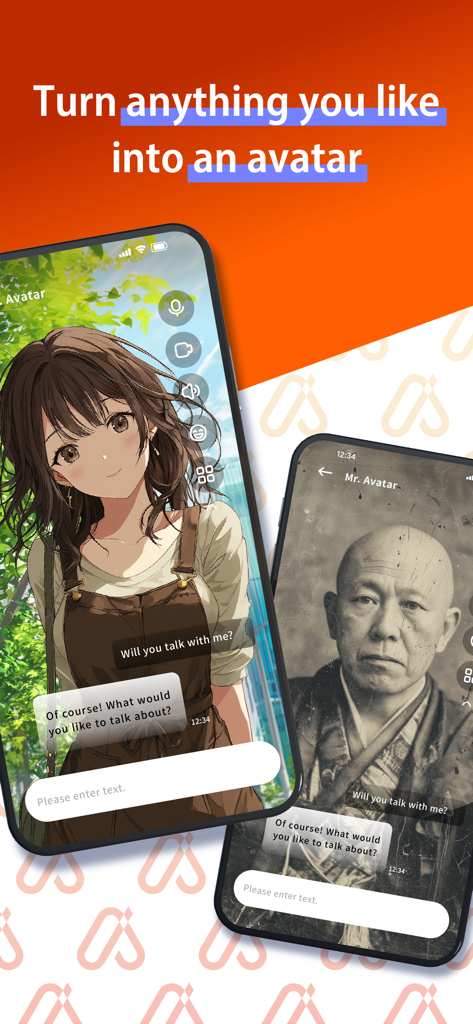 AI Avatar app interface showing how users can turn photos into interactive anime and realistic avatars