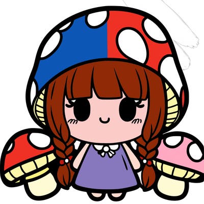 mushroom girl