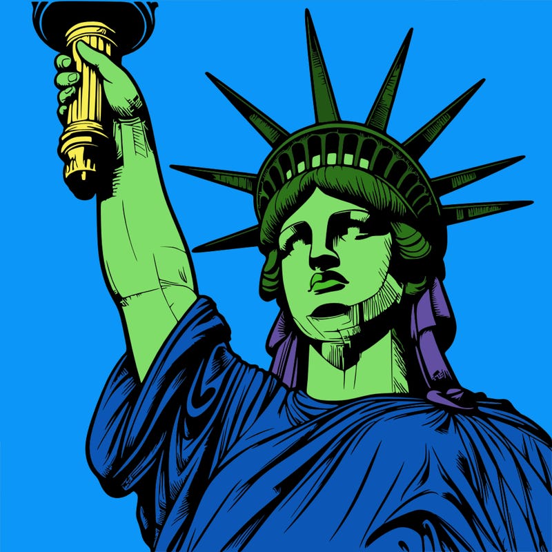 realistic statue of liberty