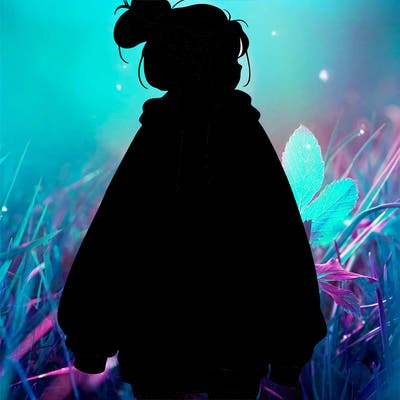 realistic girl with a oversized sweatshirt on and a bun