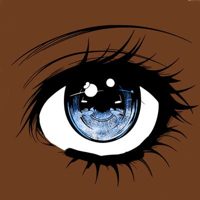 realistic anime eye fenale anime eye