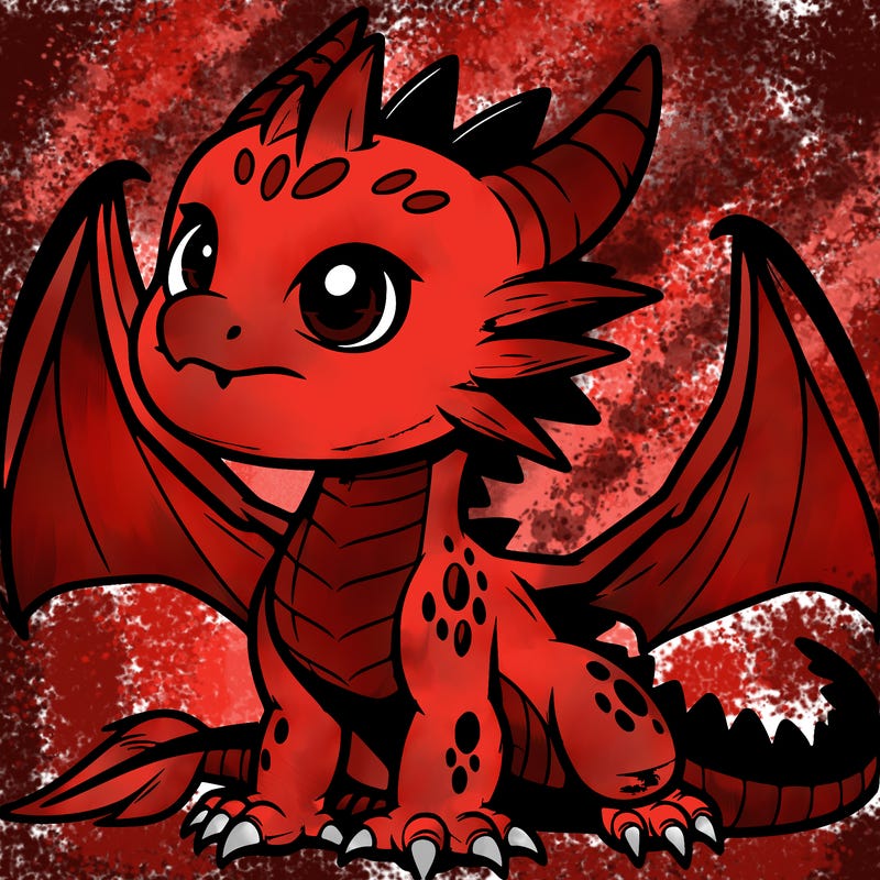 fierce baby night dragon