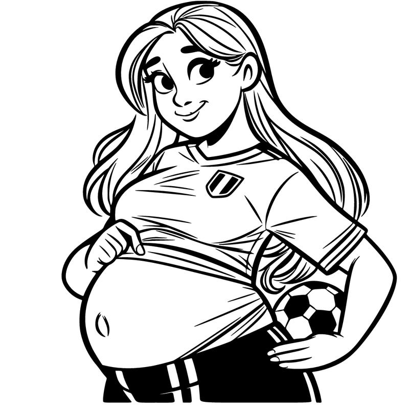 pregnant blond french footballer
