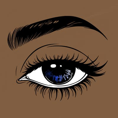 eye closed realistic