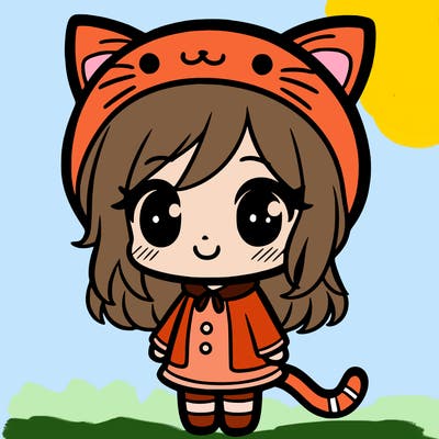 girl in a cat costume