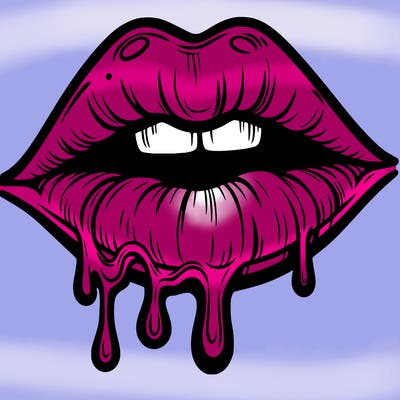 lips that look realistic and drip