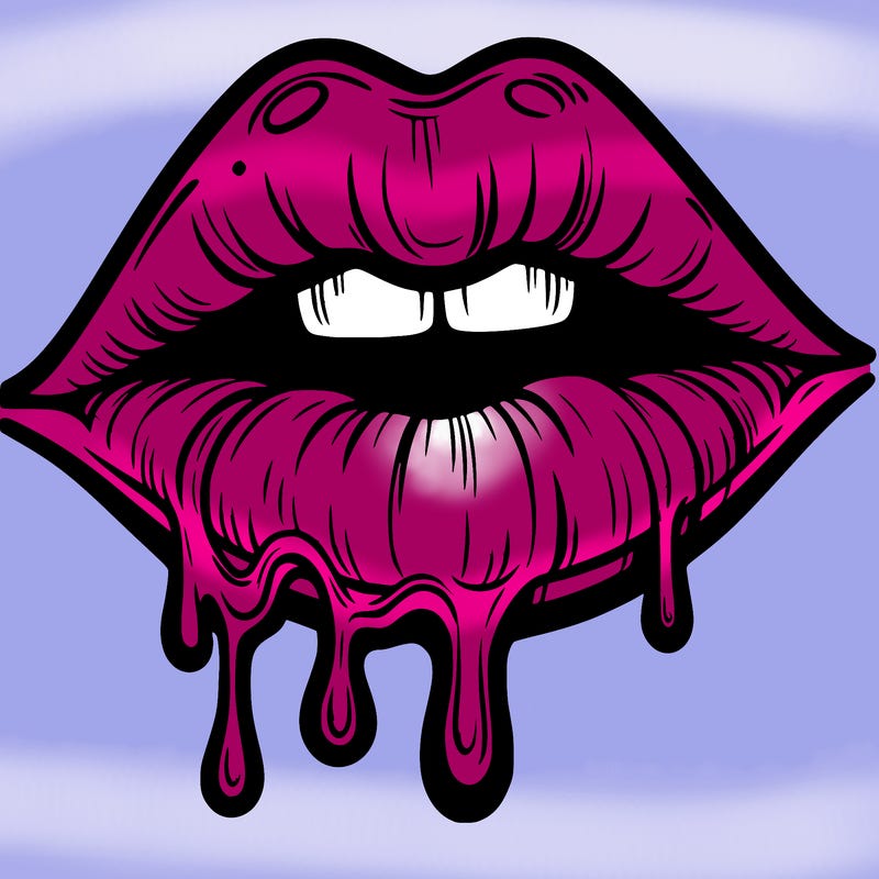 lips that look realistic and drip