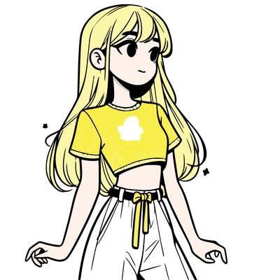 girl in a cute crop top