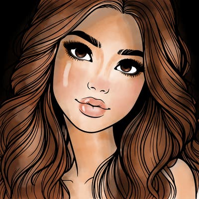 beautiful realistic girl