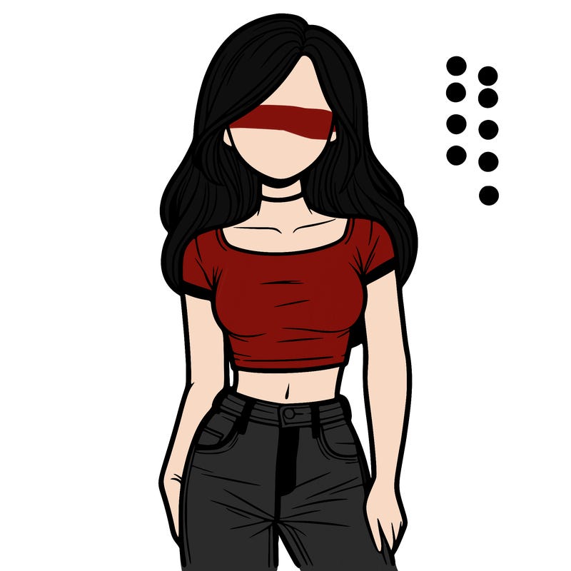 girl with a crop top and jeans