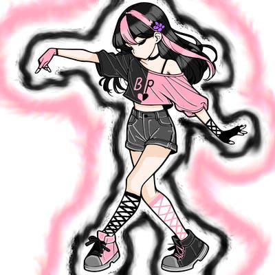realistic girl danceing