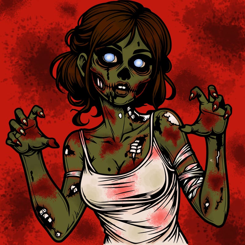 realistic zombie girl