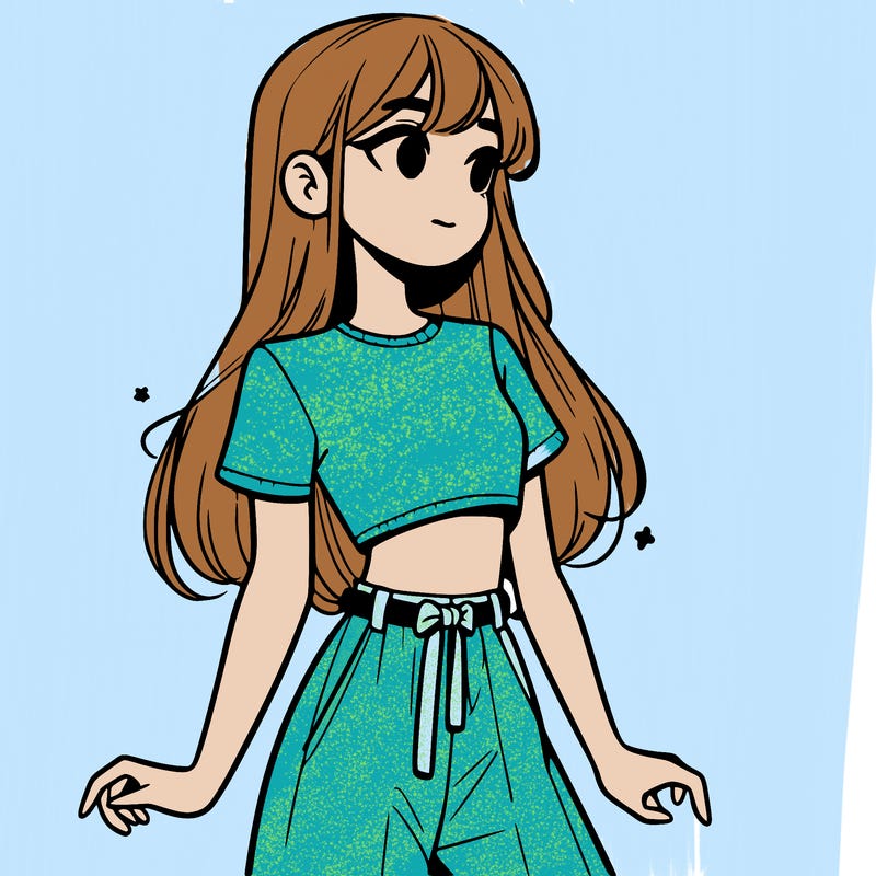 girl in a cute crop top